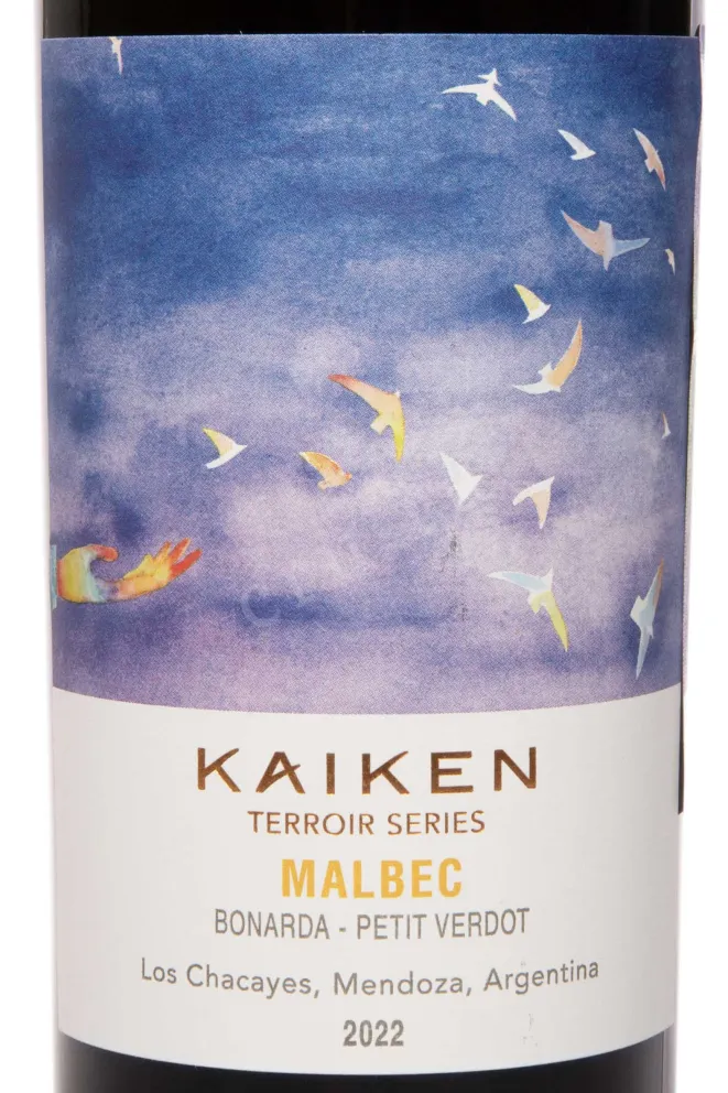 Этикетка Kaiken Terroir Series Malbec-Bonarda-Petit Verdot 2022 0.75 л