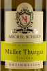 Этикетка Michel Scheid Muller Thurgau 2021 0.75 л