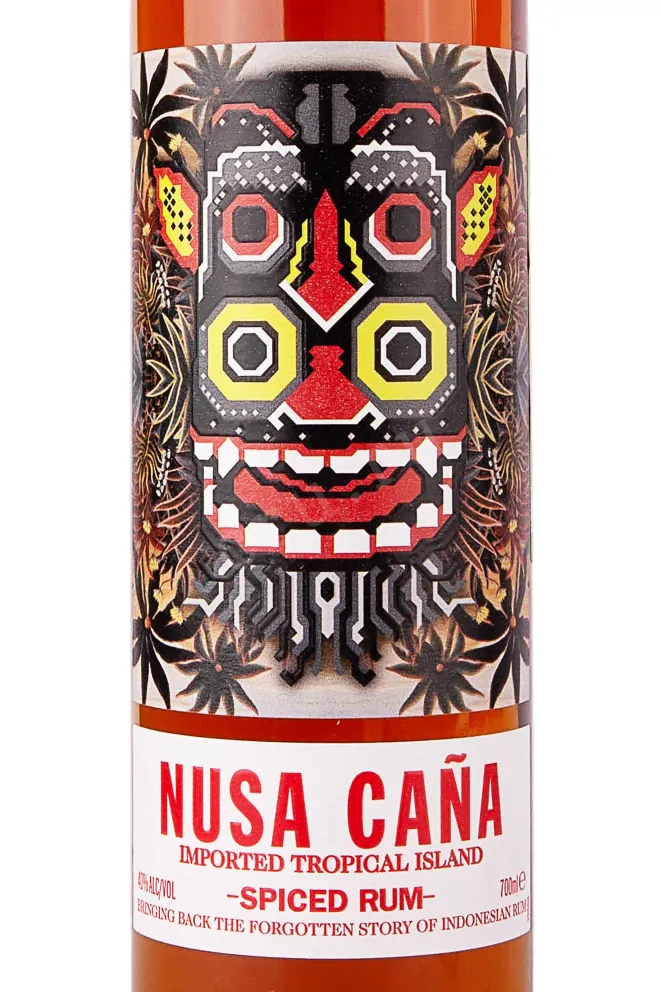 Этикетка Nusa Cana Spiced 0.7 л