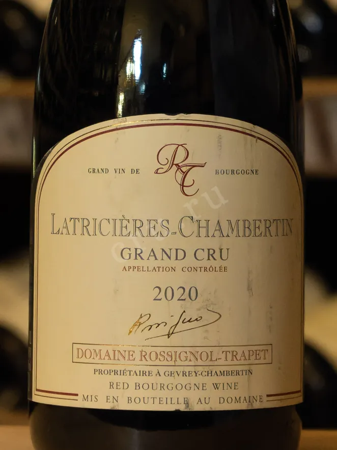 В магазине Крю Профи Domaine Rossignol-Trapet Latricieres-Chambertin Grand Cru 2020 0.75 л