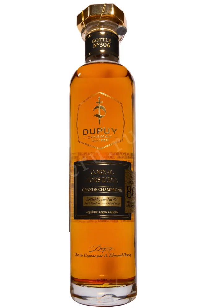 Бутылка Dupuy Lot 80 Hors d'Age Grand Champagne AOC in gift box 0.7 л