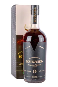 Коньяк Кубань 8 лет в подарочной коробке    0.5 л