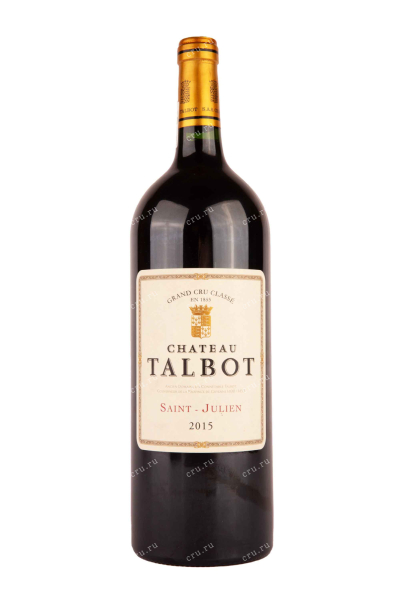 Вино Chateau Talbot St-Julien Grand Cru Classe 2015 1.5 л