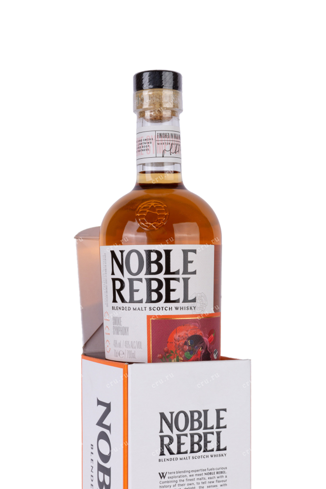 В подарочной коробке Noble Rebel Smoke Symphony Blended Malt gift box 0.7 л