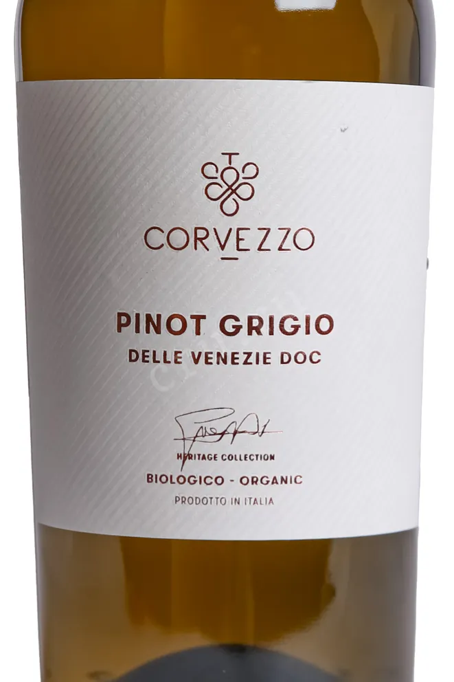 Этикетка Corvezzo Pinot Grigio delle Venezie DOC 2024 0.75 л
