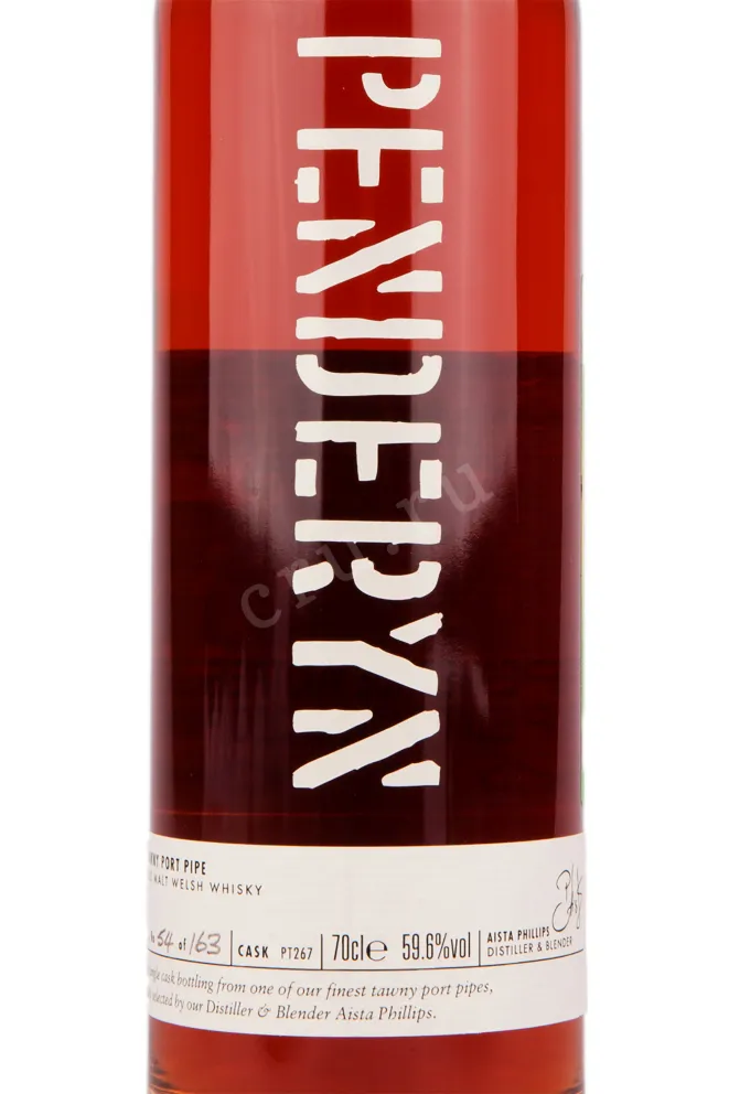 Этикетка виски Penderyn Single Cask 0.7
