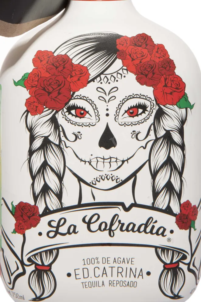 Этикетка La Cofradia ED Catrina Reposado 0.75 л