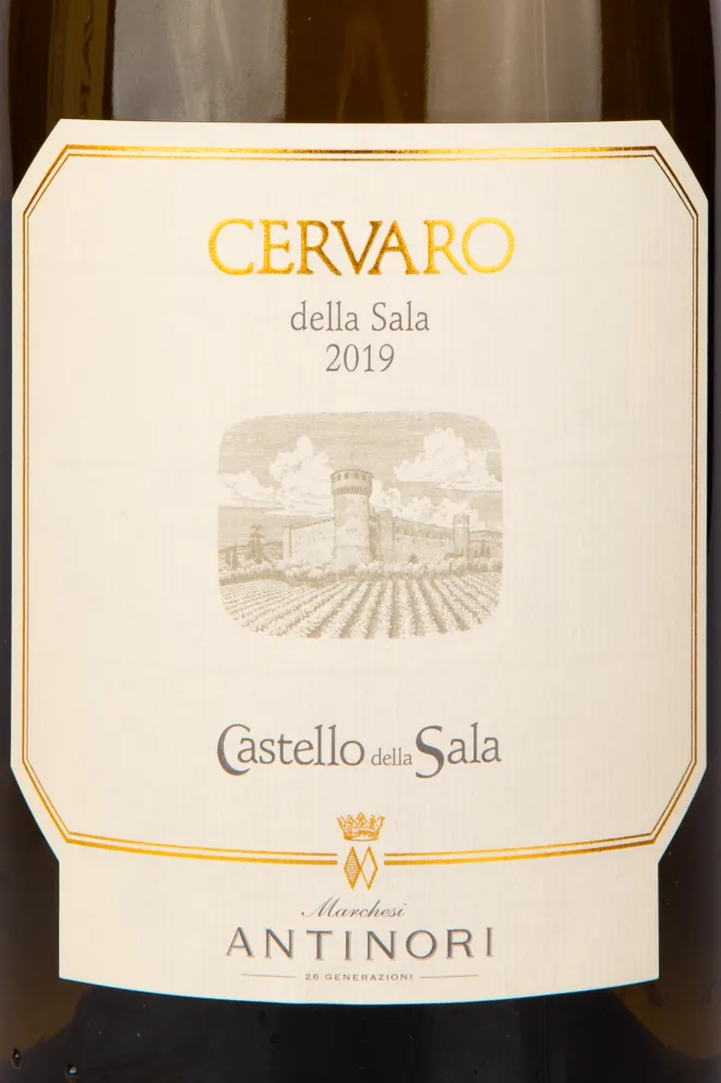 Этикетка вина Cervaro della Sala 2019 1.5 л