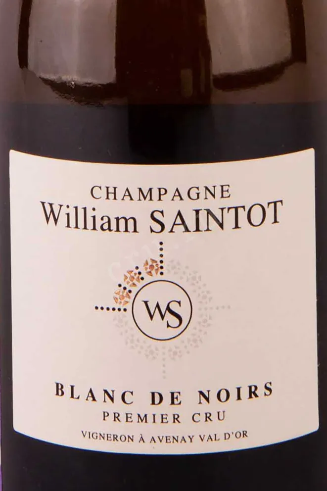 Этикетка William Saintot Blanc de Noirs Premier Cru 2015 0.375 л