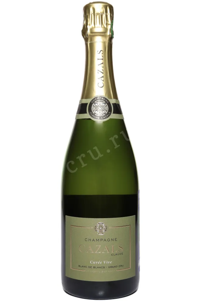 Шампанское Cazals Cuvee Vive Blanc de Blancs Grand Cru 2020 0.75 л