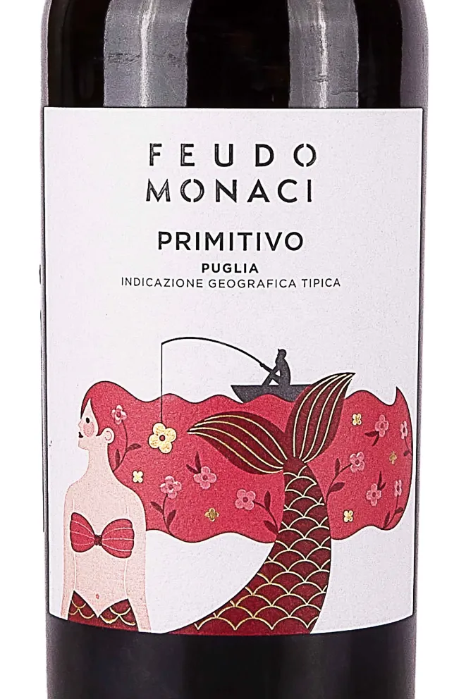 Этикетка Feudo Monaci Primitivo 2022 0.75 л