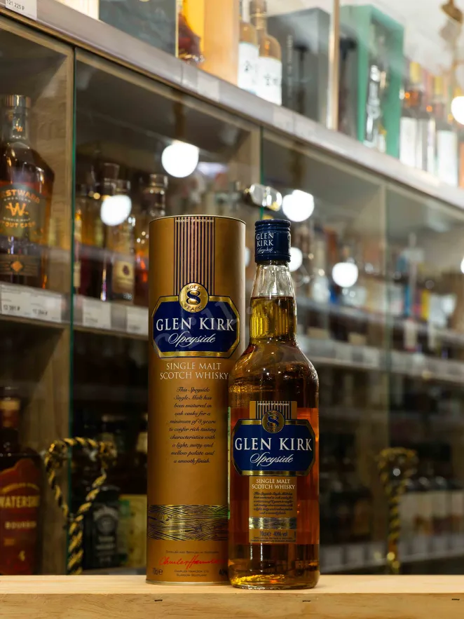 В магазине Крю Профи Glen Kirk Speyside 8 years in tube 0.7 л