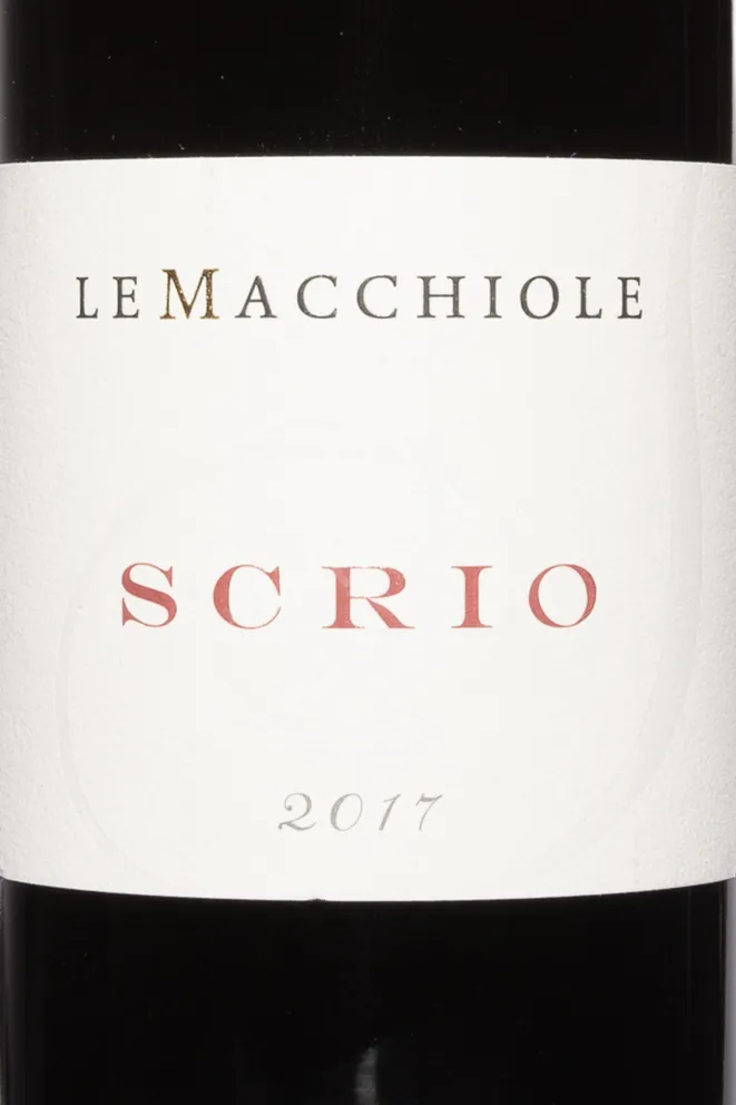 Этикетка Scrio Toscana 2017 0.75 л