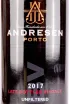 Этикетка Andresen LBV 2017 0.75 л