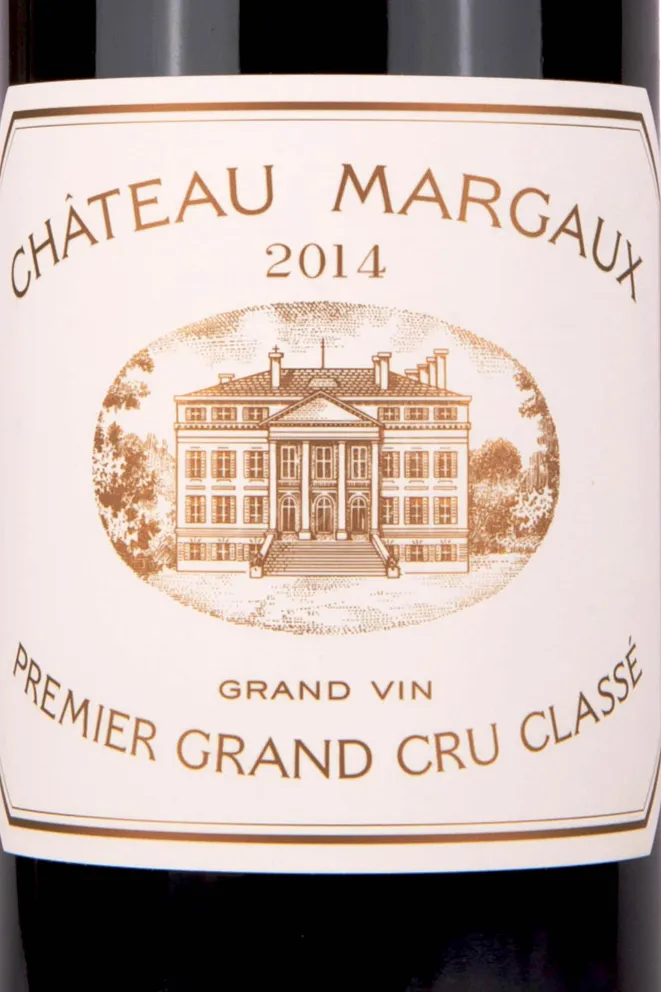 Этикетка Chateau Margaux Margaux Premier Grand Cru Classe 2014 0.75 л