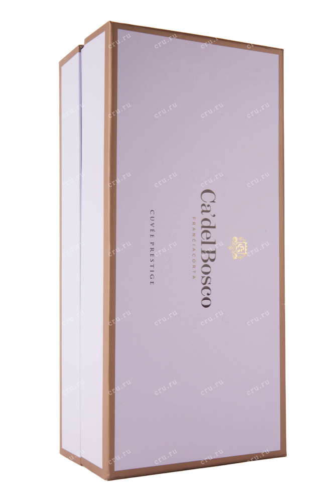 Подарочная коробка игристого вина Франчакорта Розе Кюве Престиж 2018 0.75