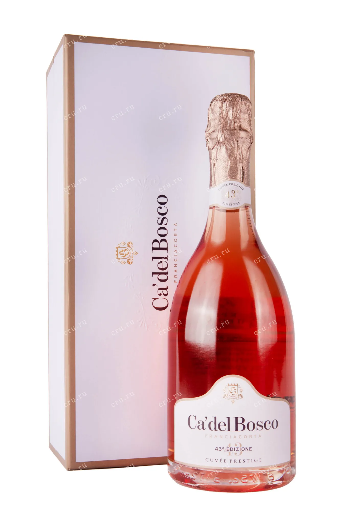 Фото — Игристое вино Franciacorta Rose Cuvee Prestige purple gift box  0.75 л