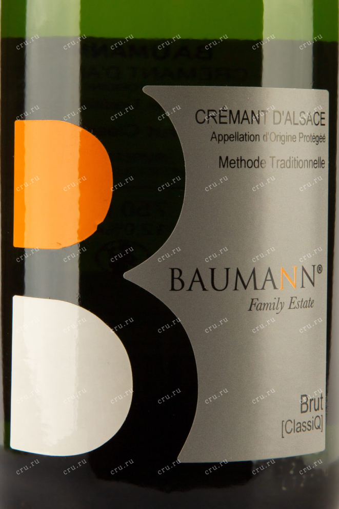 Этикетка Cremant d'Alsace Baumann Family Estate  2020 0.75 л
