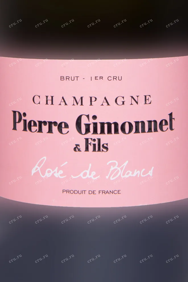 Этикетка Pierre Gimonnet & Fils Rose de Blancs Brut 1er Cru 2021 0.75 л