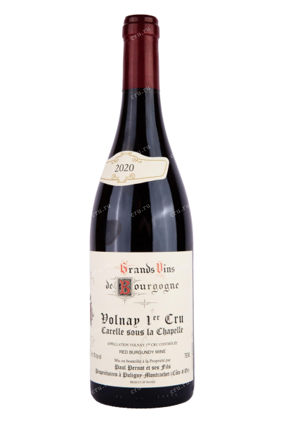 Вино Domaine Paul Pernot & Fils Volnay 1er Cru Carelle sous la Chapelle 2020 0.75 л
