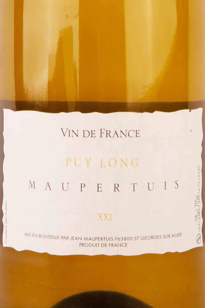 Этикетка Jean Maupertuis Puy Long 2021 0.75 л