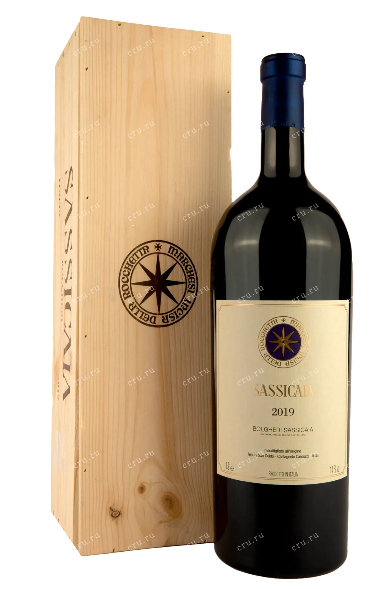 Фото — Вино Sassicaia 2019 3 л