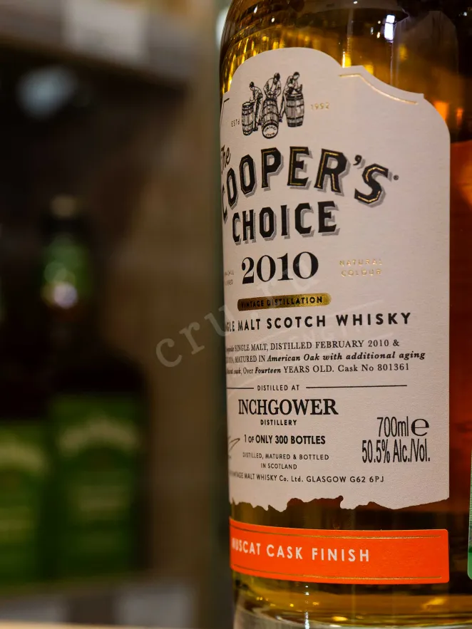 В магазине Крю Профи The Cooper's Choice Inchgower Muscat Cask Finish in gift box 2011 0.7 л