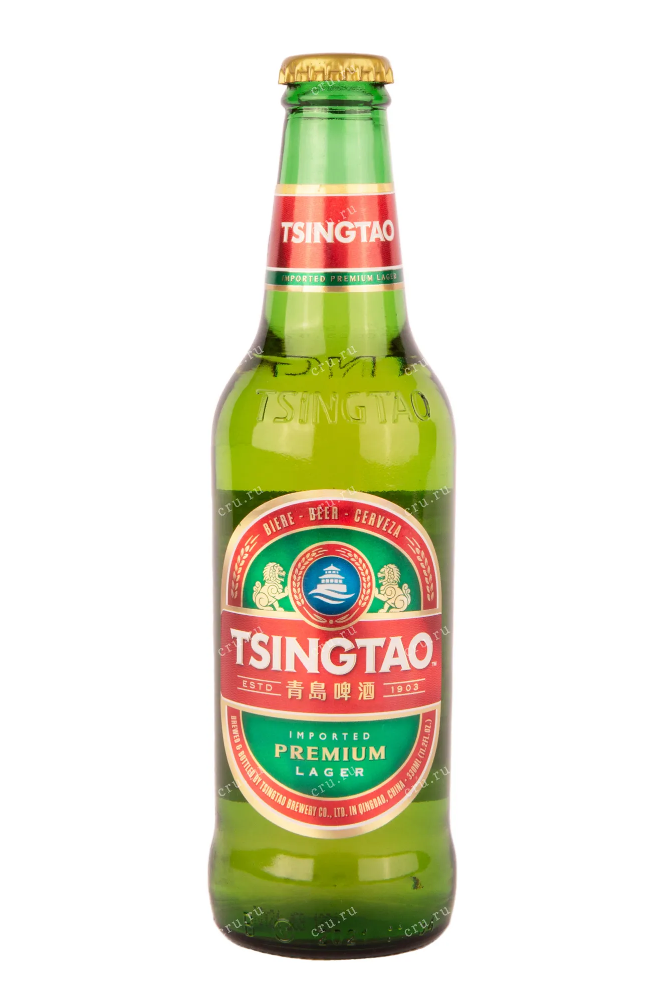 Фото — Пиво Tsingtao Premium Lager  0.33 л