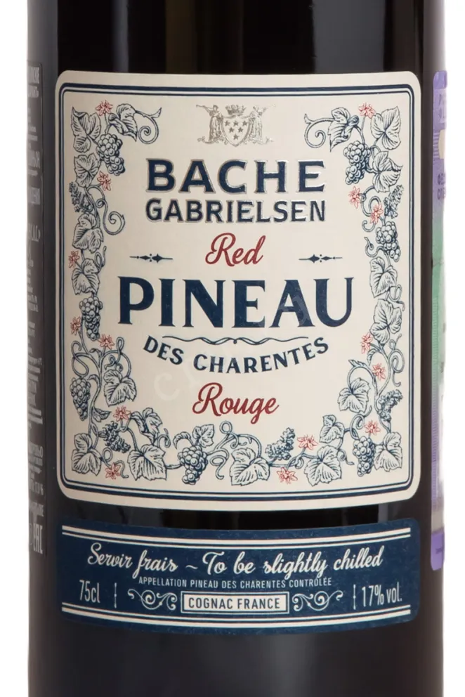 Этикетка Bache Gabrielsen Red Pineau des Charentes 2022 0.75 л