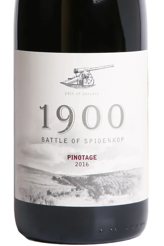 Этикетка Spioenkop 1900 Battle of Spioenkop Pinonage 2016 0.75 л