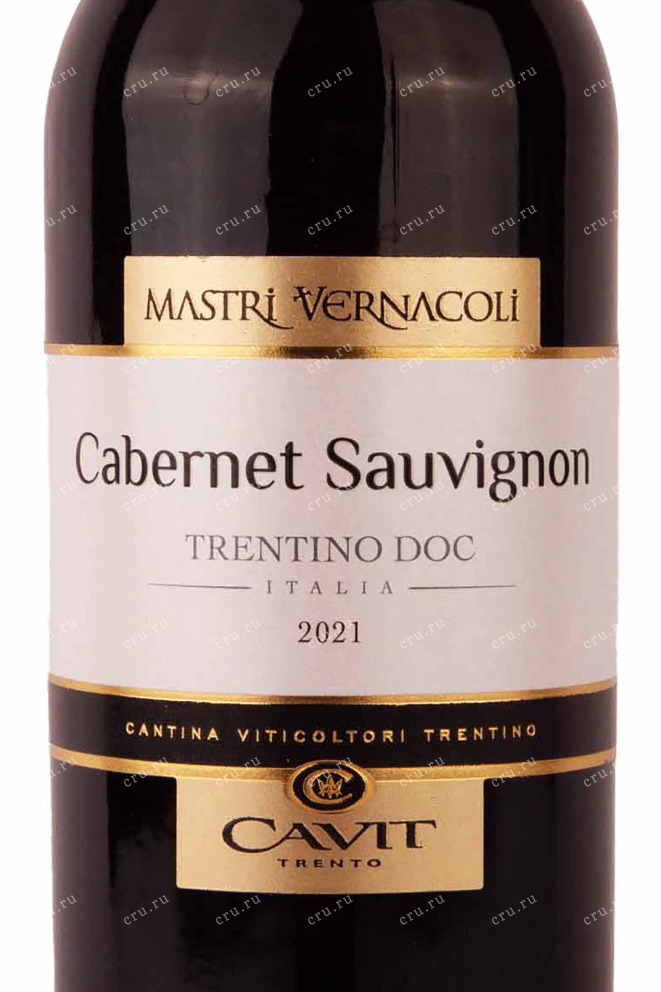 Этикетка Mastri Vernacoli Cabernet Sauvignon 2021 0.75 л