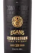 Этикетка Egan's Conviction 10 years in gift box 0.7 л