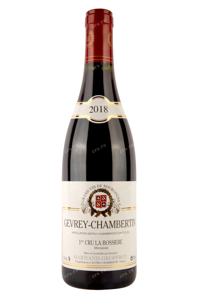 Вино Domaine Harmand-Geoffroy Gevrey-Chambertin 1er Cru La Bossier Monopole 2018 0.75 л