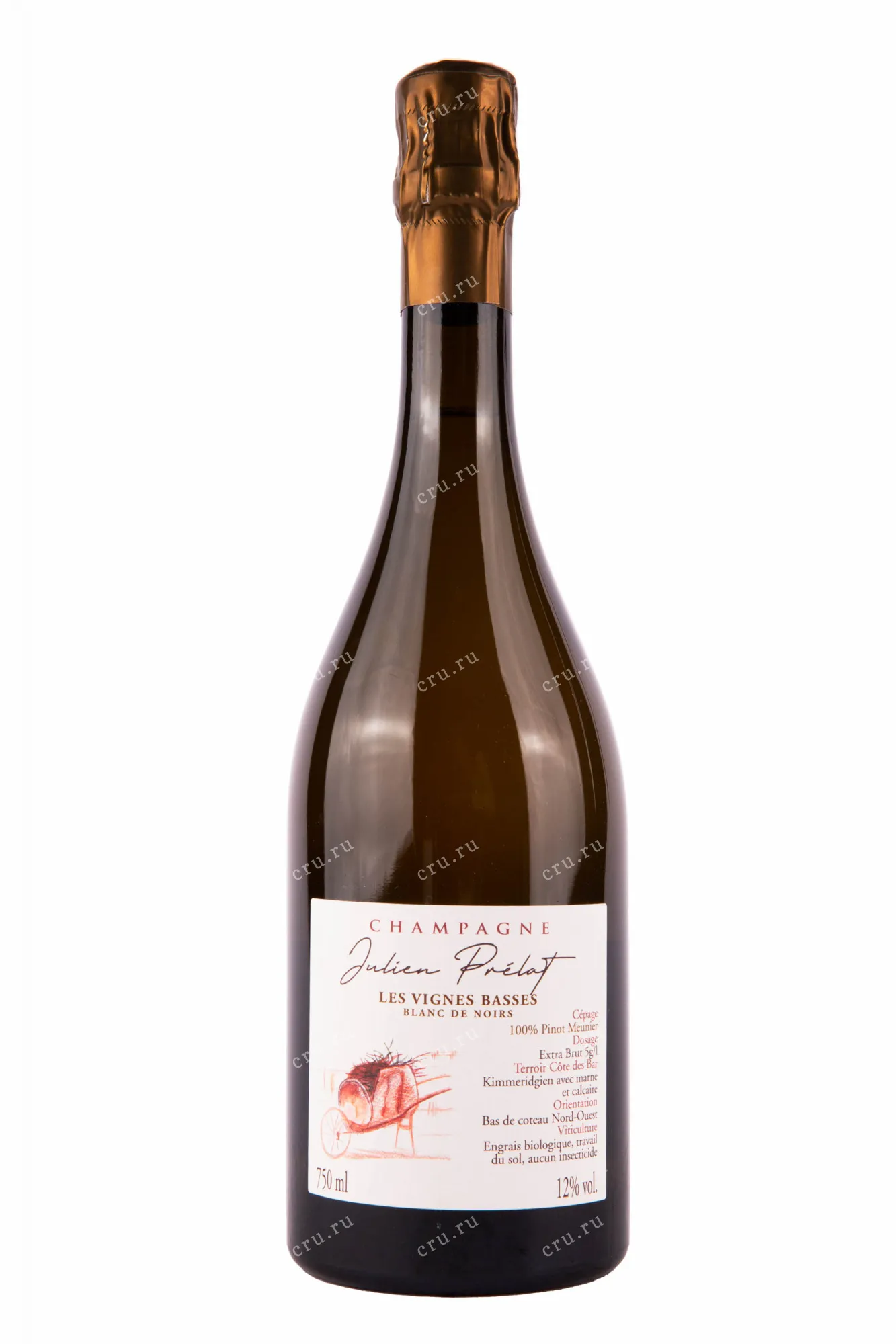 Фото — Шампанское Julien Prelat Les Vignes Basses Blanc de Noir AOC Extra Brut  0.75 л