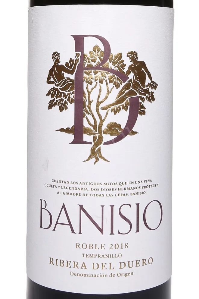 Этикетка Banisio Roble 2018 0.75 л