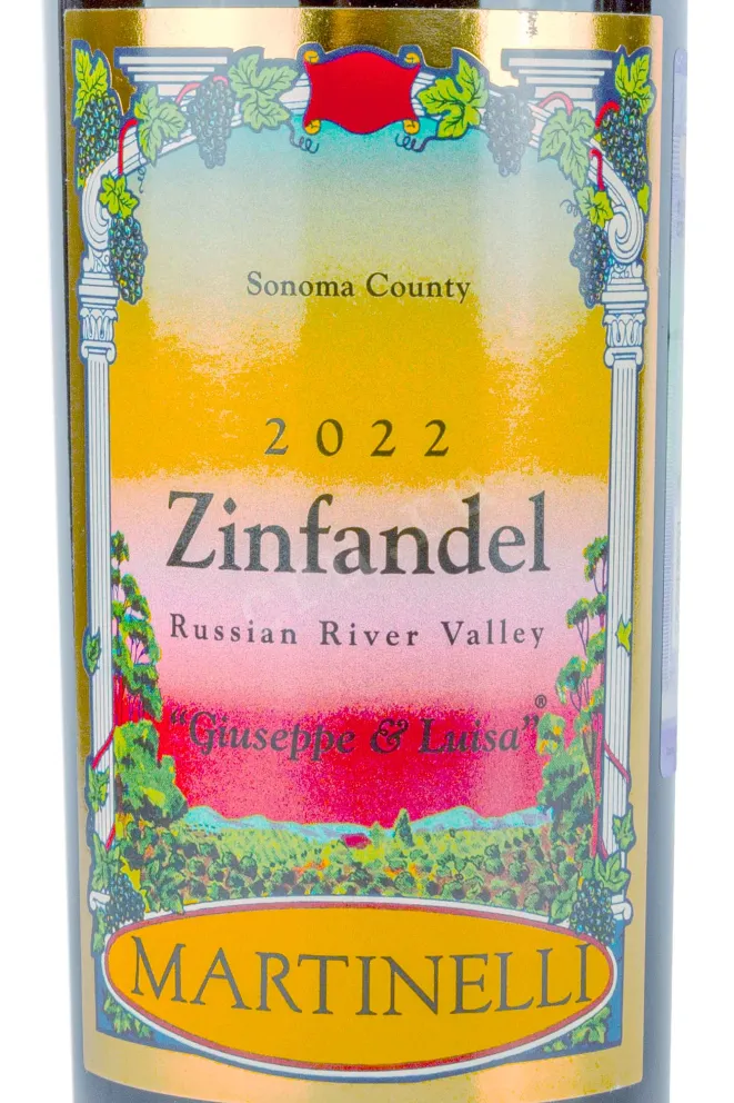 Этикетка Martinelli Giuseppe & Luisa Zinfandel 2022 0.75 л