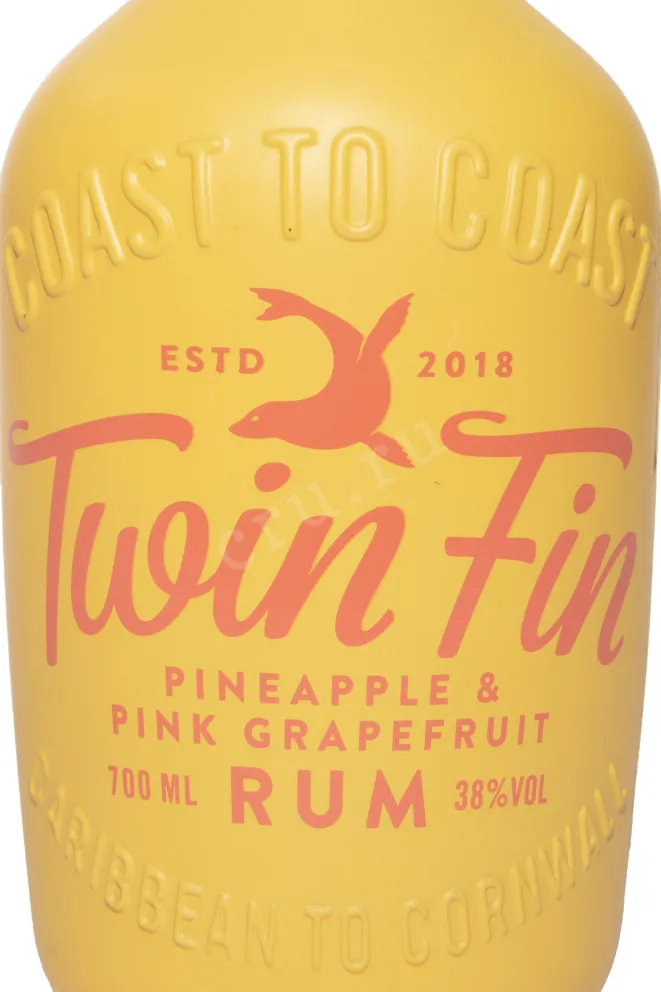 Этикетка Twin Fin Pineapple & Pink Grapefruit 0.7 л