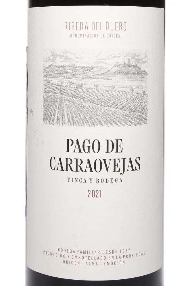 Этикетка Pago de Carraovejas Ribera del Duero DO 2021 0.75 л