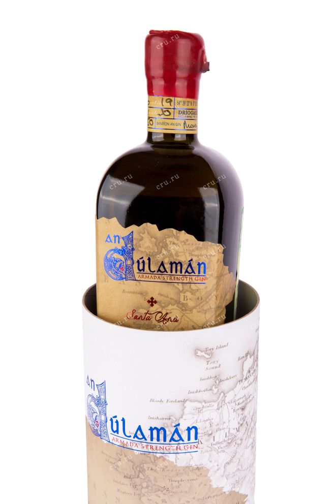 Бутылка джина Ан Дуламан Санта Ана Армада в подарочной коробке 0.5 в тубе