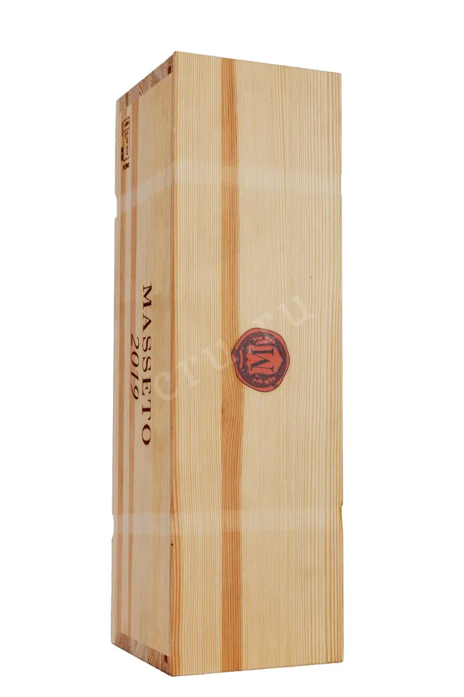 Деревянная коробка Masseto Ornellaia wooden box 2019 0.75 л