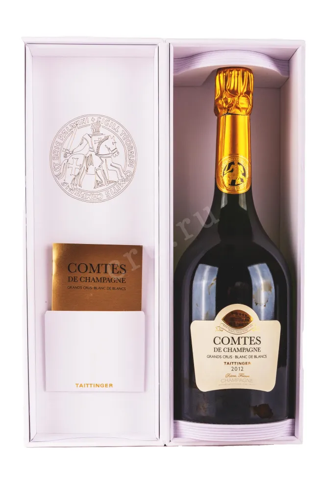 Шампанское Taittinger Comtes de Champagne Grands Crus Blanc de Blancs gift box 2012 0.75 л