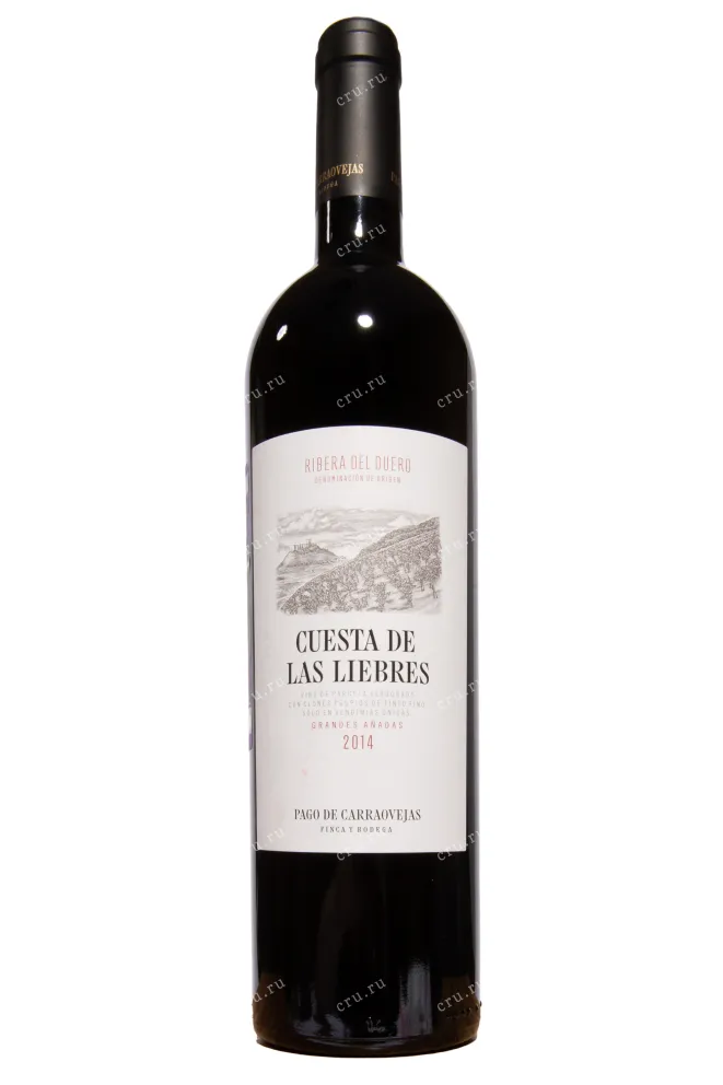 Бутылка Pago de Carraovejas Cuesta de Las Liebres Ribera del Duero DO 2014 0.75 л