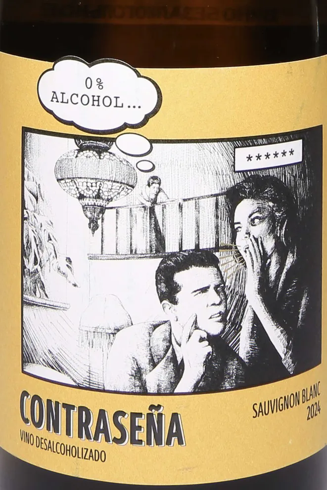 Этикетка Contrasena Sauvignon Blanc 2024 0.75 л