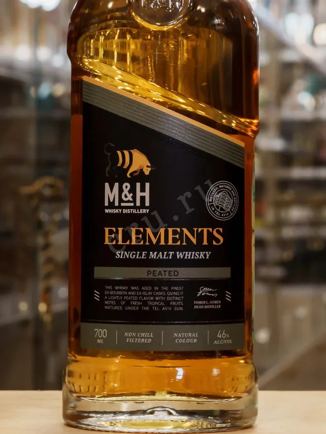 В магазине Крю Профи M&H Elements Peated 0.7 л