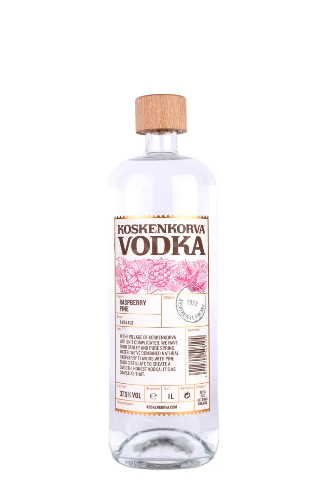Водка Коскенкорва со вкусом малины и сосновых почек  1 л
