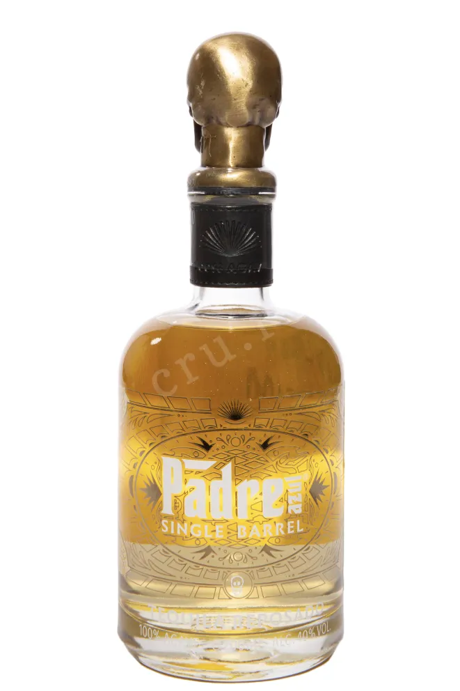 Бутылка Padre Azul Single Barrel Reposado in gift box with 2 glasses 0.7 л