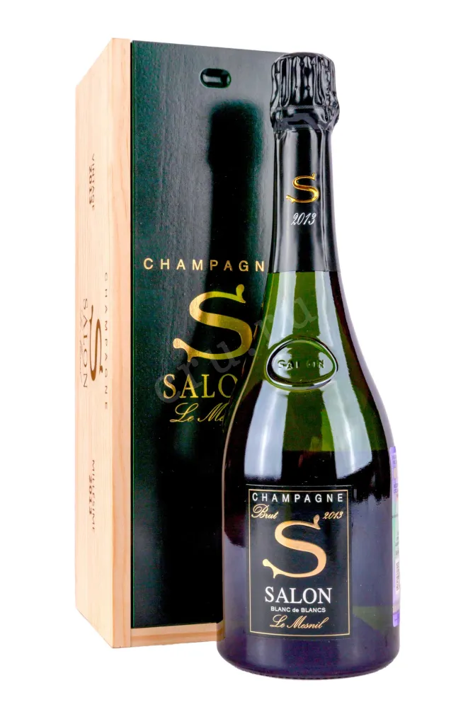 Шампанское Salon Le Mesnil Blanc de Blancs in wooden box 2013 0.75 л