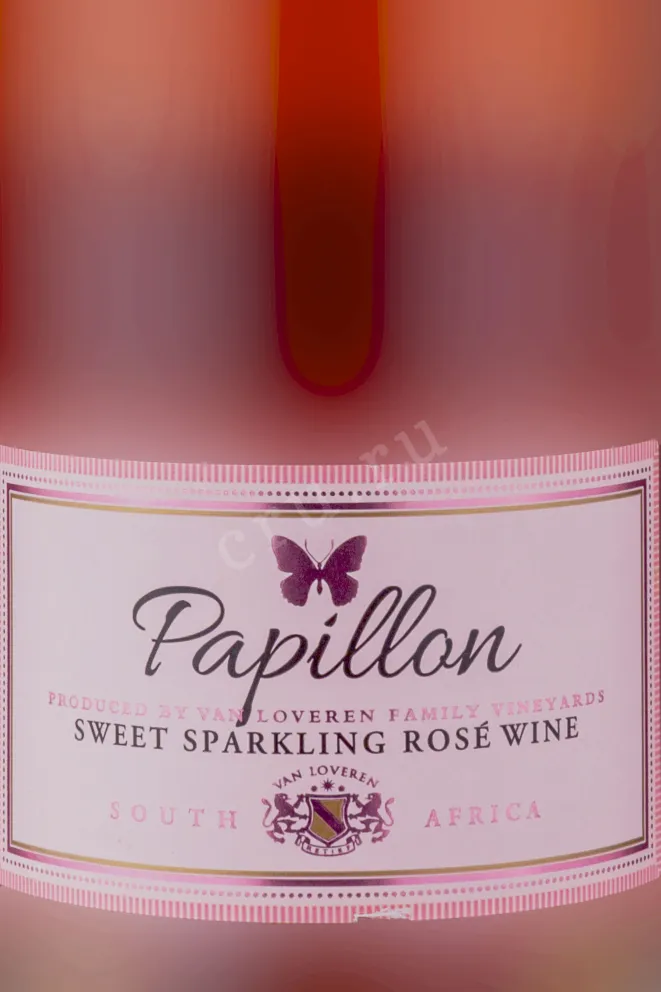Этикетка Papillon Vin Doux Rose 0.75 л