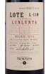 Этикетка Norton Lote Lunlunta L-118 2018 0.75 л