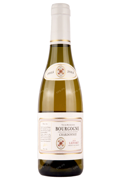 Вино Jean Lefort Bourgogne Chardonnay 2015 0.375 л